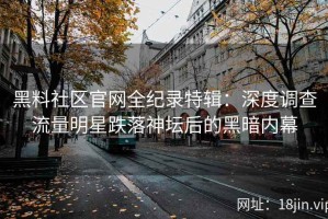 黑料社区官网全纪录特辑：深度调查流量明星跌落神坛后的黑暗内幕