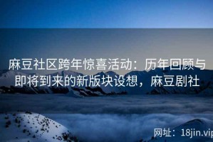 麻豆社区跨年惊喜活动：历年回顾与即将到来的新版块设想，麻豆剧社