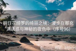 明日花绮罗的绮丽之境：漫步在那充满诱惑与神秘的夜色中（序号96）