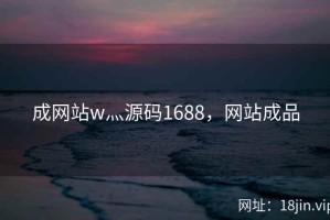 成网站w灬源码1688，网站成品