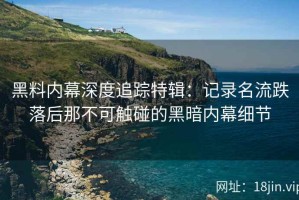 黑料内幕深度追踪特辑：记录名流跌落后那不可触碰的黑暗内幕细节