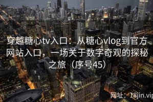 穿越糖心tv入口：从糖心vlog到官方网站入口，一场关于数字奇观的探秘之旅（序号45）