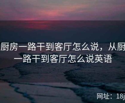 从厨房一路干到客厅怎么说，从厨房一路干到客厅怎么说英语