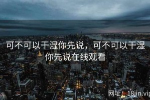 可不可以干湿你先说，可不可以干湿你先说在线观看