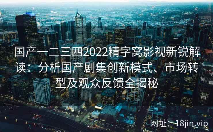 国产一二三四2022精字窝影视新锐解读：分析国产剧集创新模式、市场转型及观众反馈全揭秘