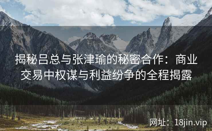 揭秘吕总与张津瑜的秘密合作：商业交易中权谋与利益纷争的全程揭露