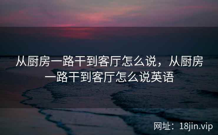 从厨房一路干到客厅怎么说，从厨房一路干到客厅怎么说英语